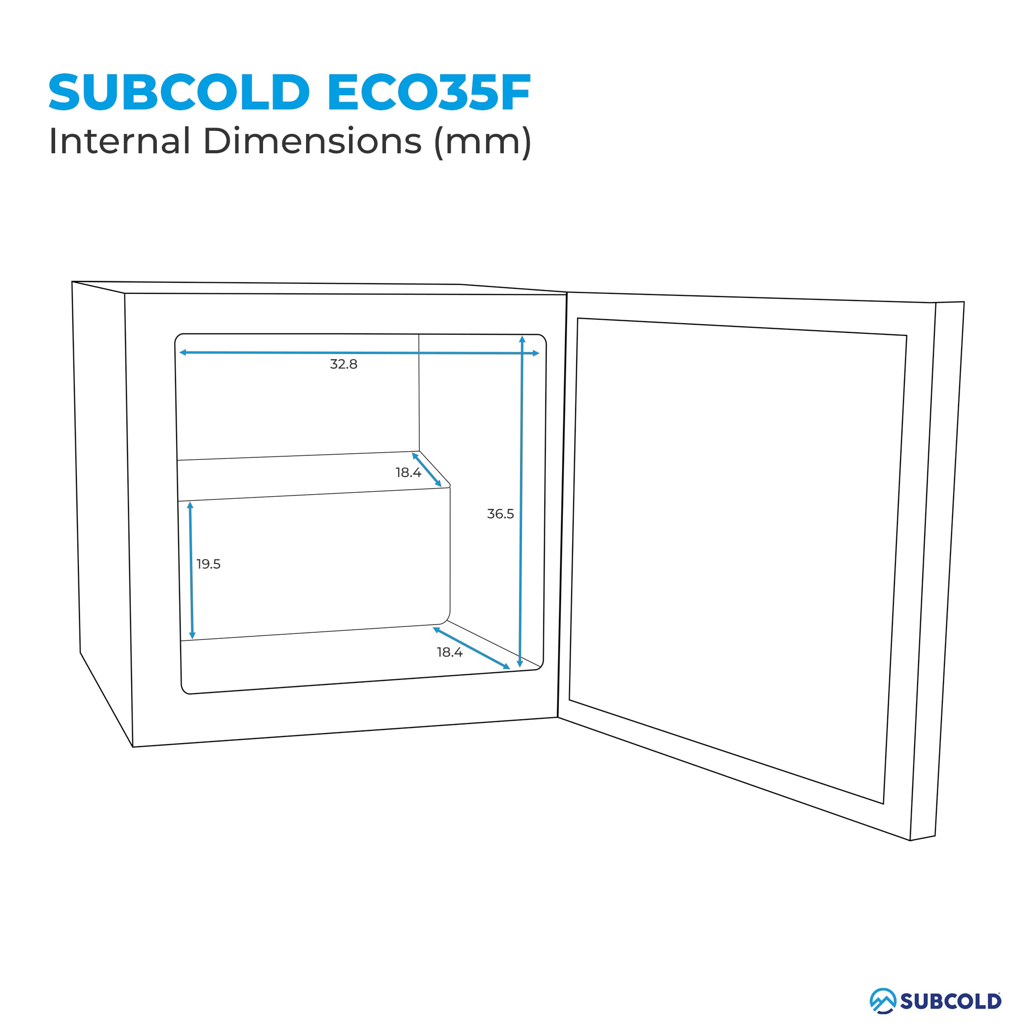 Subcold ECO35F Mini Freezer White