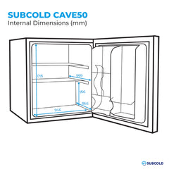 Subcold Cave50-SS Beer Fridge Stainless Steel