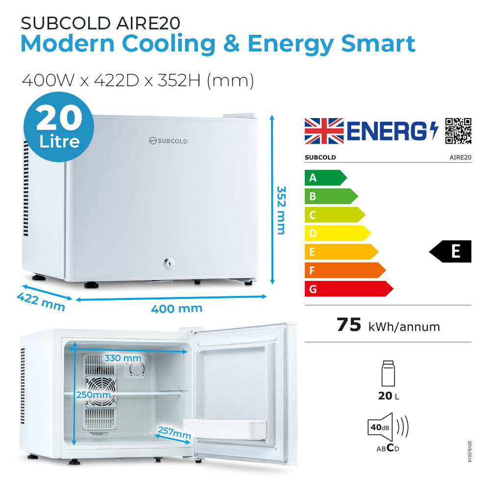 20L Fridge Subcold AIRE20 White