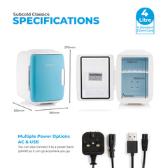 4L Mini Fridge - Subcold Classic4