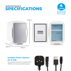 4L Mini Fridge - Subcold Classic4