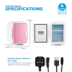 4L Mini Fridge - Subcold Classic4