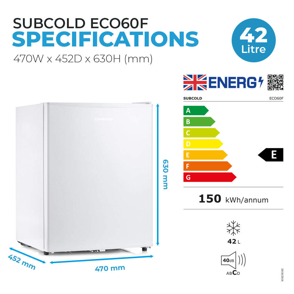 Subcold ECO60F Freezer White
