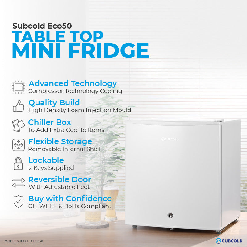 50L Fridge Subcold ECO50 White