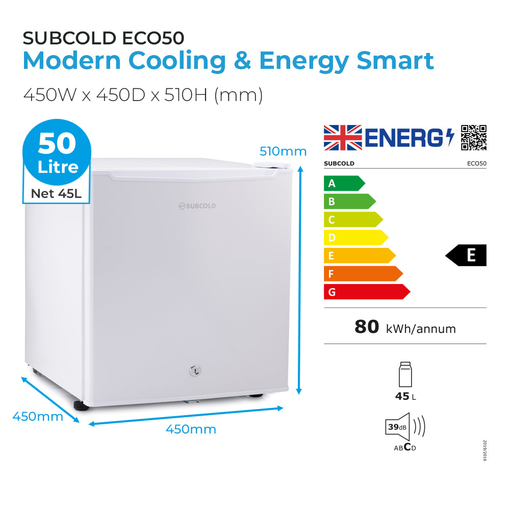 50L Fridge Subcold ECO50 White