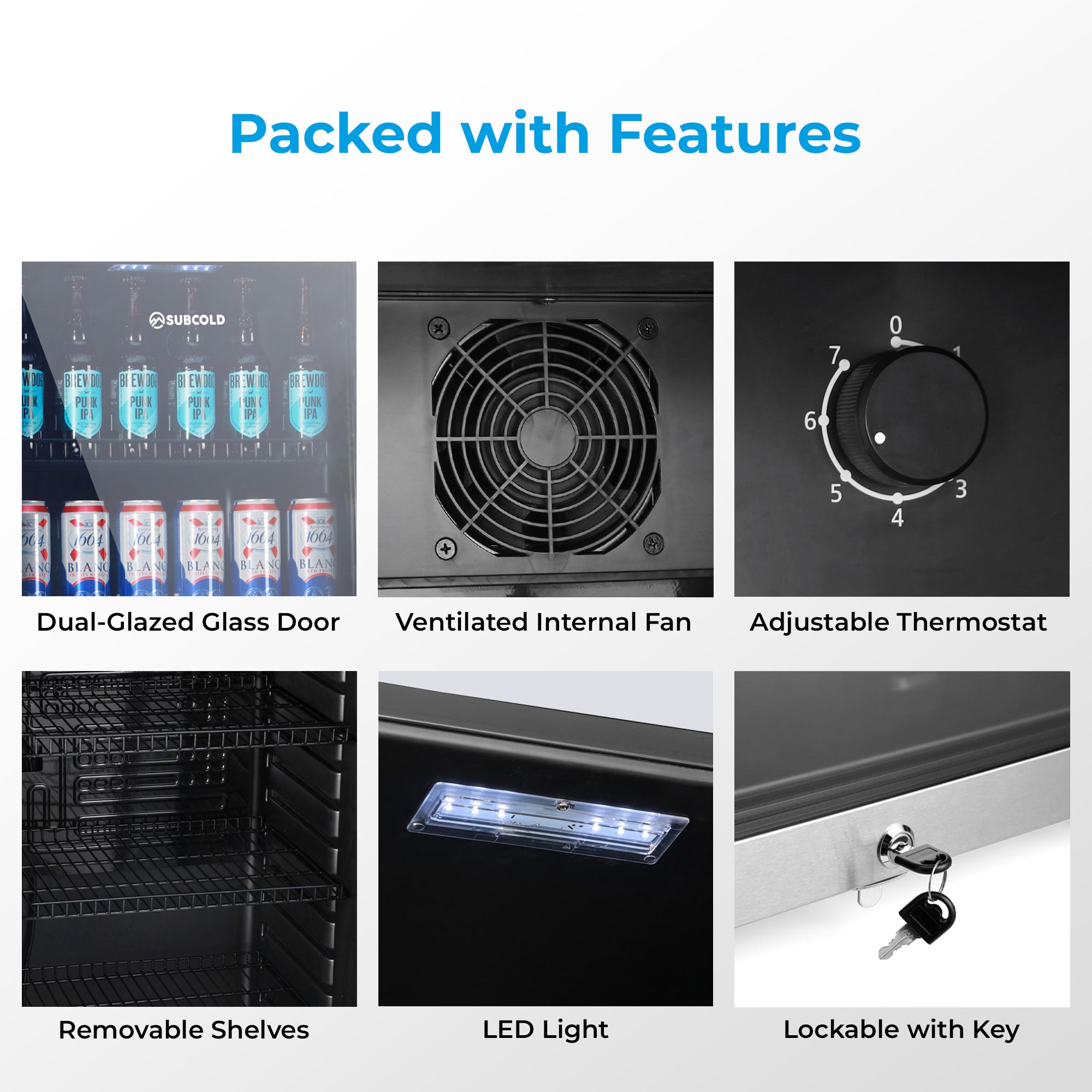 Subcold Maxi250 Beer Fridge Stainless Steel