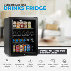 Subcold Super65 Beer Fridge Black