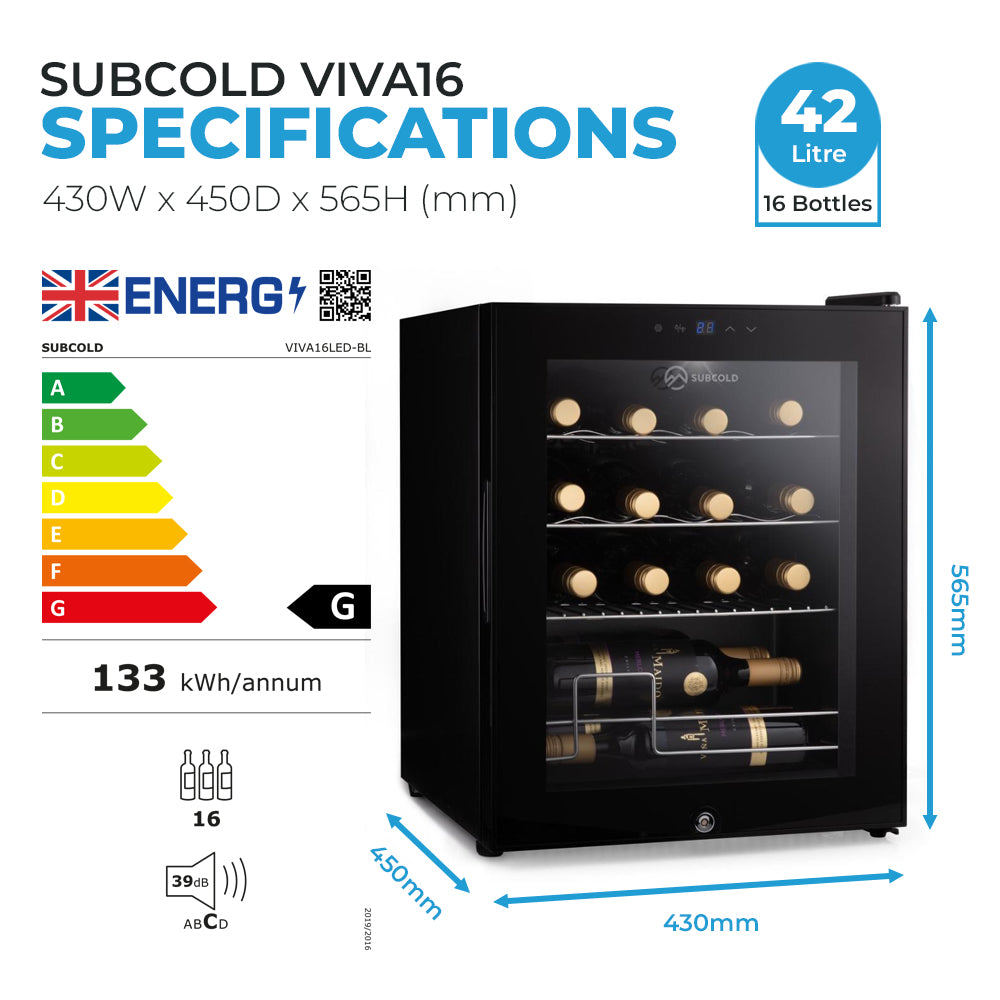 Subcold VIVA16 Wine Fridge