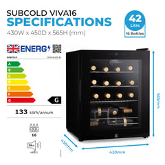 Subcold VIVA16 Wine Fridge