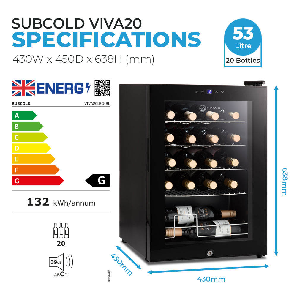 Subcold VIVA20 Wine Fridge