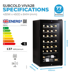 Subcold VIVA28 Wine Fridge