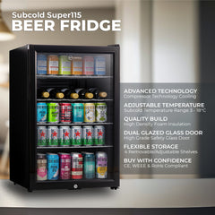 Subcold Super115 Beer Fridge Black