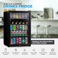 Subcold Super115 Beer Fridge Black