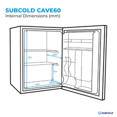 Subcold Cave60 Beer Fridge Black