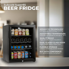 Subcold Super65 Beer Fridge Black