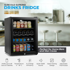 Subcold Super65 Beer Fridge Black