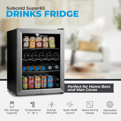 Subcold Super65 Beer Fridge Silver