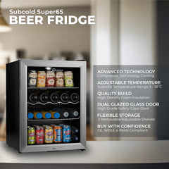 Subcold Super65 Beer Fridge Silver