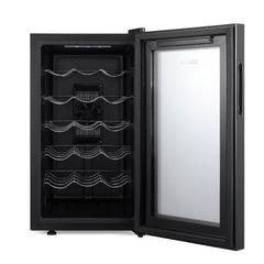 Barcool Vino18 Wine Cooler Open Door Showing Chrome Wire Shelves