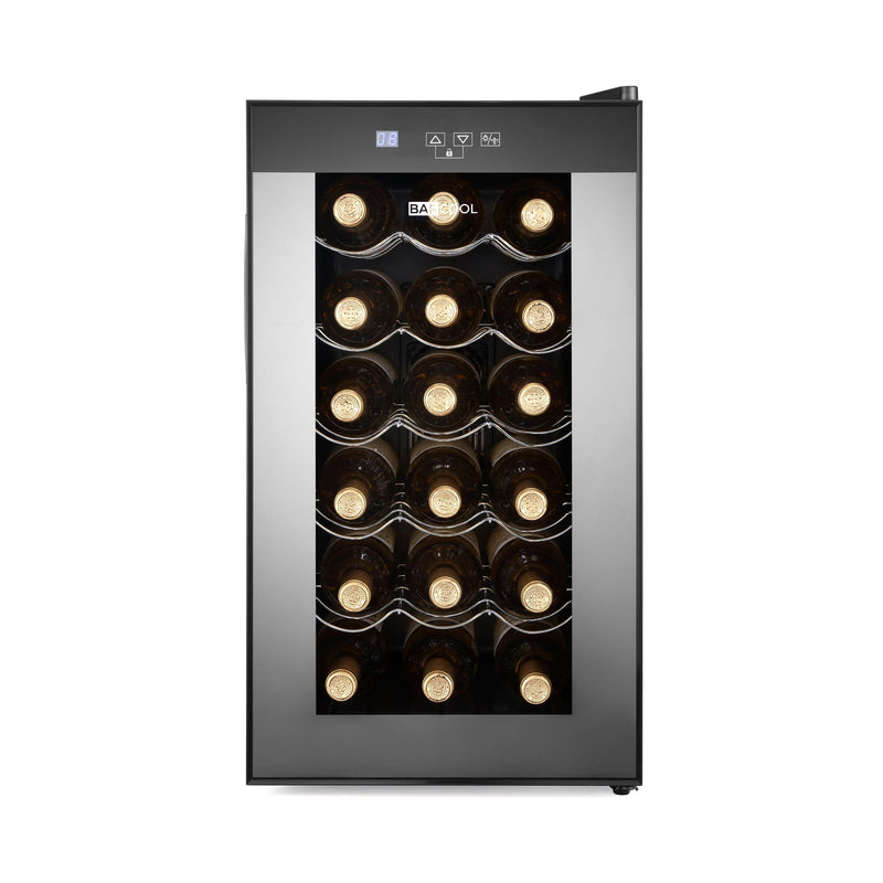 Barcool Vino18 18 Bottle Table Top Wine Cooler Fridge (46L) - Front View