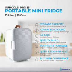 15L Mini Fridge - Subcold PRO15