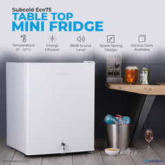 75L Fridge Subcold ECO75 White