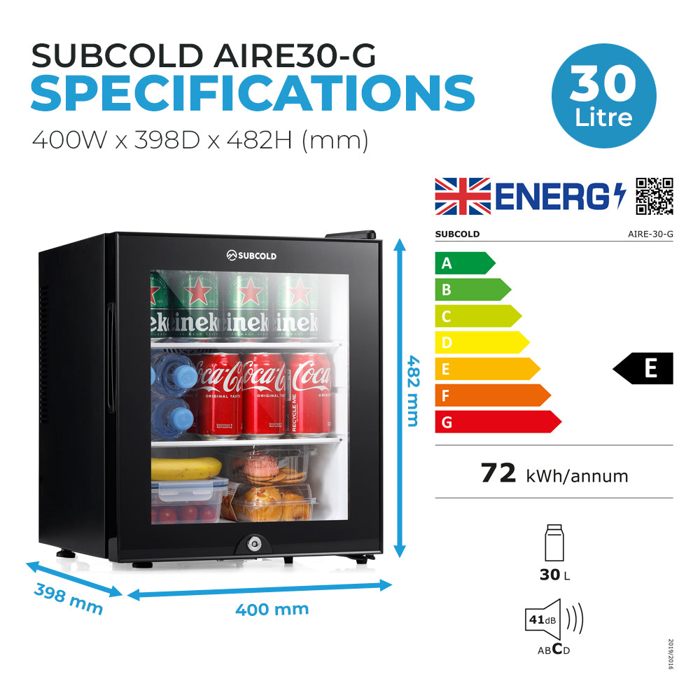 30L Fridge Subcold AIRE30-G Black