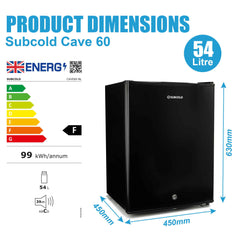 Subcold Cave60 Beer Fridge Black