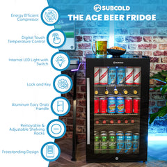 Subcold ACE100 Beer Fridge Black