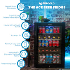 Subcold ACE100 Beer Fridge Black