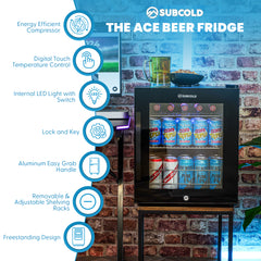 Subcold ACE50 Beer Fridge Black