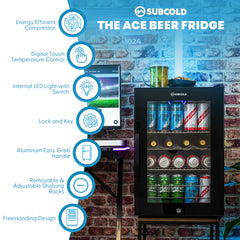 Subcold ACE65 Beer Fridge Black