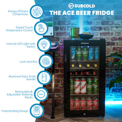 Subcold ACE90 Beer Fridge Black