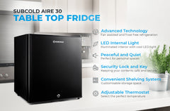 30L Fridge Subcold AIRE30 Black