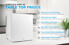 30L Fridge Subcold AIRE30 White