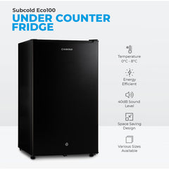 100L Fridge Subcold ECO100 Black