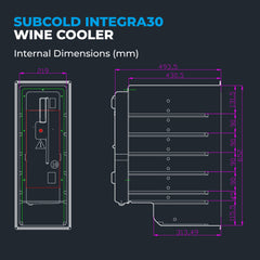 Subcold INTEGRA30 Integrated Wine Fridge Black