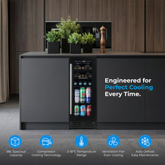 Subcold INTEGRA30 Integrated Wine Fridge Black