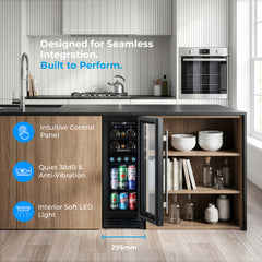 Subcold INTEGRA30 Integrated Wine Fridge Black