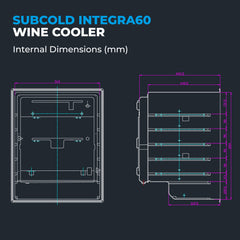 Subcold INTEGRA60 Integrated Wine Fridge SS