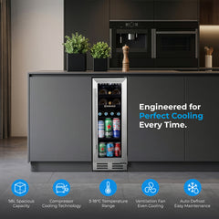 Subcold INTEGRA30 Integrated Wine Fridge SS