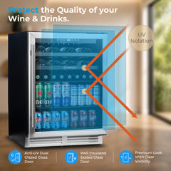 Subcold INTEGRA60 Integrated Wine Fridge SS