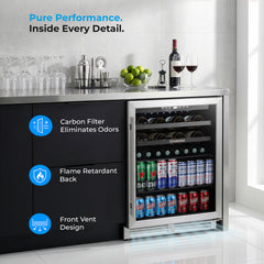 Subcold INTEGRA60 Integrated Wine Fridge SS