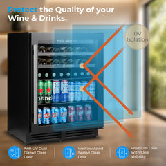 Subcold INTEGRA60 Integrated Wine Fridge Black