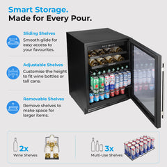 Subcold INTEGRA60 Integrated Wine Fridge Black