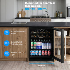Subcold INTEGRA60 Integrated Wine Fridge Black