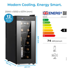 Barcool VINO12-Slim Wine Fridge