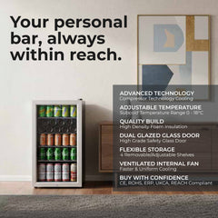 Subcold Super85 Beer Fridge Stainless Steel