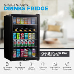 Subcold Super115 Beer Fridge Black