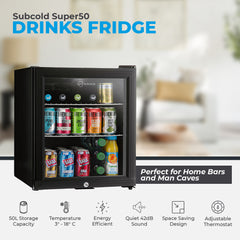Subcold Super50 Beer Fridge Black